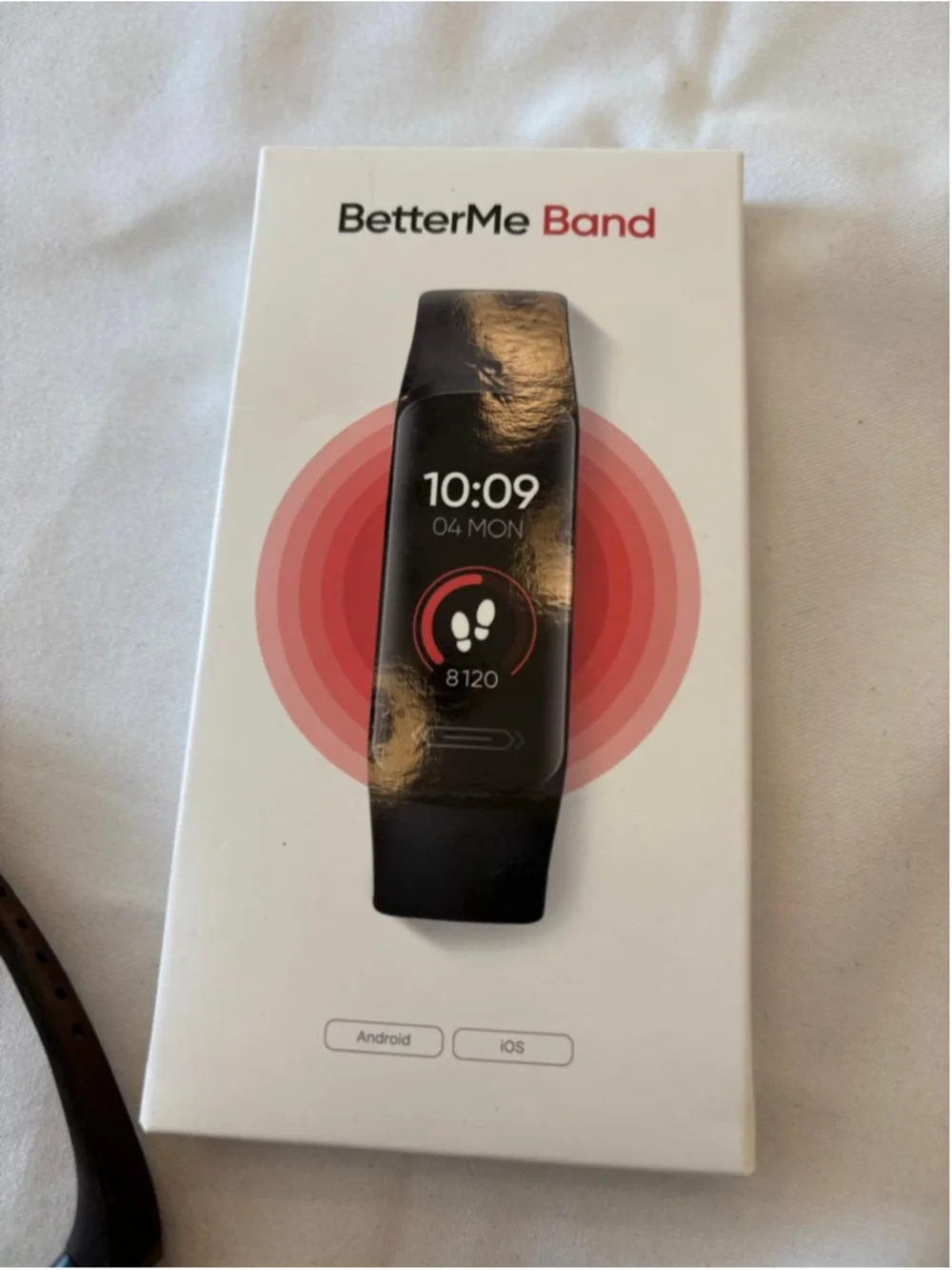 Unisex BetterMe Band Smartwatch Fitness Tracker One Size Black and Red #E115